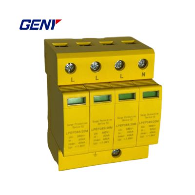 좋은 가격 LPEP 385/20M Series Surge Protective Device with 385V Max Continuous Voltage 35mm Rail Mounting and Up≤1.8kV Protection Level 온라인으로